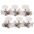 2pcs 3R3L Classical Guitar String Tuning Pegs Keys Tuners With White Button Durable Guitar Tuning Peg Accessories. 