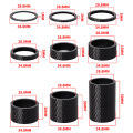 Carbon Fiber Bicycle Washer 1/2/3/5/10/15/20/30mm Headset Stem washer Spacer 1-1/8" 28.6mm Front Fork Road Bike Accessories. 