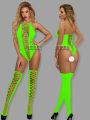 【New Arrivals】Lingerie woman Babydoll Catsuit Underwear Chemises Teddies garters Costume sleepwea Miniskirt fluorescent green sexy dress. 
