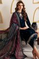 3Piece Embroidered Velvet unstitched suit. 