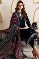 3Piece Embroidered Velvet unstitched suit. 