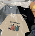 Lh.sunshine T-shirt⚡Cartoon matrix screen work can be worn on all occasions.💕Girls. 