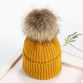 Fur pompom beanie. 