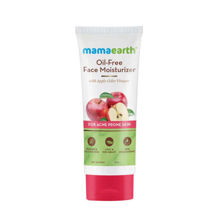 Mamaearth oil-free face moisturizer for acne-prone skin
Size: 80gm