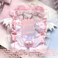 1Pc Lace Bat Wings Photo Card Holder, Anime Character Merchandise, Guka Display Card, Celebrity Fan Club Otaku B8 Small Card, Otaku Ita Bag Decoration Card Holder. 