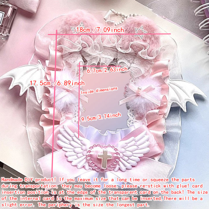 1Pc%20Lace%20Bat%20Wings%20Photo%20Card%20Holder,%20Anime%20Character%20Merchandise,%20Guka%20Display%20Card,%20Celebrity%20Fan%20Club%20Otaku%20B8%20Small%20Card,%20Otaku%20Ita%20Bag%20Decoration%20Card%20Holder%20-%20Image%204