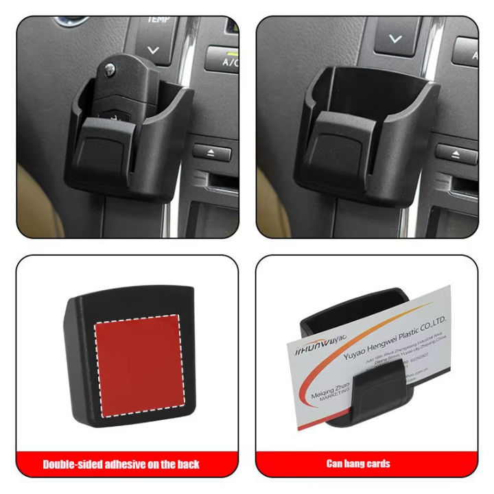Car%20Key%20Holder%20Clip%20Car%20Interior%20Storage%20Box%20Dashboard%20Organizer%20Adhesive%20Mount%20Upgrade%20Style%20For%20Card%20Key%20Rack%20Universal%20Fit%20-%20Image%205