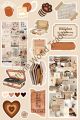 Brown Aesthetic Journaling Sticker | Free Gift Inside | Unsticky. 