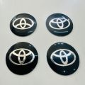 Toyota Logo Alloy Wheel Cap Sticker 4 Pcs. 