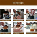 51mm/53mm/58mm Espresso Coffee Tamper Aluminum Coffee Distributor Leveler Tool Bean Press Hammer with Wooden Handle. 