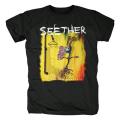 Heavy Metal Seether T Shirt Women Men Rock Band Casual Short Sleeve Fashion Streetwear Plus Size T Shirt Unisex. 