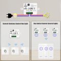 Smart Wall Switch for Led Lighting RF 433Mhz Wireless Switch Remote Control Interruptor Module 10A 100-240V 86mm 1/2/3 Gang. 