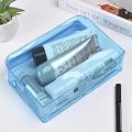 Colorful Transparent Cosmetic Bag Women Makeup Bag PVC Jelly Wash Bag Large Capacity Travel Cosmetics Organizer Makeup Pouch. 