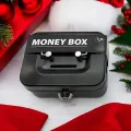 Mini Metal Cash Box Money Bank Change Security Box Portable Kids Coin Collection Gift Storage Money Tank With Lock. 