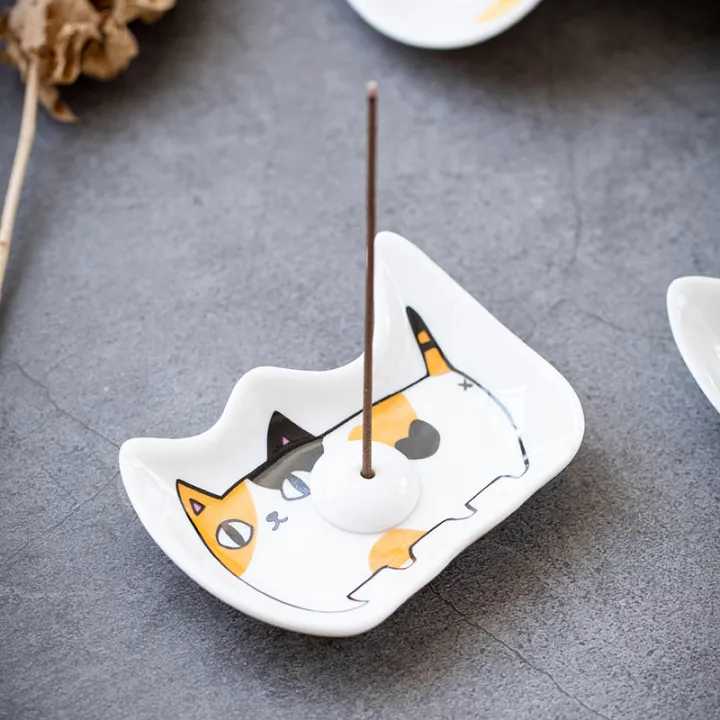 1PC%20Japanese%20Grocery%20Animal%20Incense%20Tray%20Thread%20Rack%20Incense%20Tray%20Cat%20Ceramic%20Oil%20Dish%20Plate%20Decoration%20Creative%20Home%20-%20Image%203