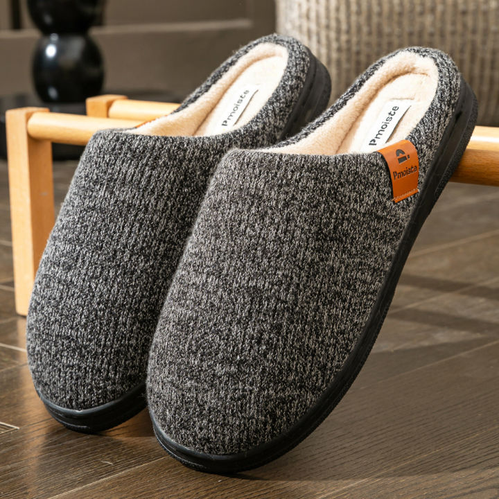 Winter%20men's%20slippers%20memory%20cotton%20shoe%20pad%20TPR%20large%20sole%20flat%20bottom%20anti%20slip%20warm%20and%20comfortable%20indoor%20knitted%20shoes%20-%20Image%206