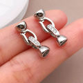 3/5pcs 18K Copper Plated Genuine Gold Thick Silver White Gold Necklace Connection Closing Buckle, DIY Jewelry Making Accessories. 