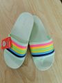 Small girls rainbow slippers, soft chappal very colorful, softy for kids girls, age 3 to 12. 
