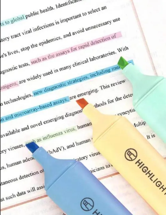 Fluorescent%20Highlighter%20Pens%206%20pcs%20Set%20Pastel%20Macaron%20Colored%20For%20Drawing,%20Marking,%20Note-Taking%20-%20Image%204