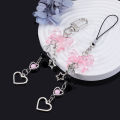 Y2K Phone Charm Bow Heart Star Keychain Pendant Kawaii Bag Goth Chain Cute Accessory. 