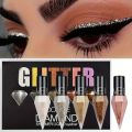 5 Pieces Look Me Diamond Glitter Shimmer Liquid Eyeliner set.