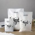 12/30/60/100 pieces durable plastic bag with handle-small business, retail store, boutique, gift, shopping promotion party.
