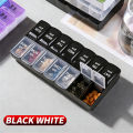 14 Compartments Independent Pill Case Portable Medicine Box Home Office Travel Accessories. 