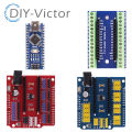NANO IO Shield V3.0 3.0 Controller Terminal Adapter Expansion Board Simple Extension Plate For Arduino UNO AVR ATMEGA328P. 
