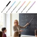 Simple 66cm Stylus Pen Five Sections Macaron Color Digital Pen Retractable Teaching Sticks School Office.