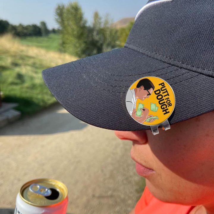 Funny%20Golf%20Ball%20Marker%20Magnetic%20Hat%20Clip%20with%20Putter%20for%20Dough%20Design%20Durable%20Iron%20Yellow%20&%20White%20Perfect%20for%20Golf%20Courses%20-%20Image%205