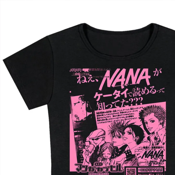 Y2k%20Nana%20Osaki%20Graphic%20T%20Shirts%20Casual%20Harajuku%20Streetwear%20Japanese%20Clothes%20Fashion%20Rock%20Punk%20Sleeveless%20Tanks%20&%20Camis%20Coquette%20-%20Image%204