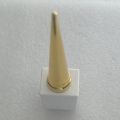 6 pieces 15ml Square white Glass Bottle Empty Bottles Refillable Nail Gel Polish Containers With Brush Golden Cap. 