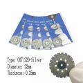 5pcs Dental Diamond Disc Disks Double Sided Grit Cutting Disc Tool Thickness Dental Lab C19/220. 