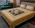 Embroidered Patch Work King Size BedSheet - High Quality - Cotton Double Bedsheet Embroided by Dazzling point. 