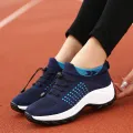 Women Walking Shoes Breathable Fly Weaving Sneakers Non Slip Casual Shoes 7 Color Size 35-45. 