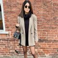 MUJER 2025 Women's Blazers New Office Casual Blazer Woman Straight Outerwears Fashion Women's Tailoring Blazers for Women Coats.