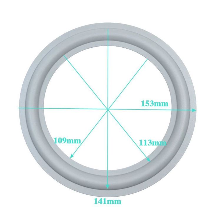 2pcs%206.5"%20Speaker%20Gray%20%20Surrounds%20For%20B&W%20CM4%20CM2%20Woofer%20Edge%20Repair%20-%20Image%203