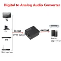 Digital fiber coaxial to Analog Digital to Analog decoding digital to analog audio converter. 