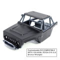 Aluminum Alloy Roll Cage Body Shell Frame Chassis One Piece Tube For 1/24 Axial SCX24 Ripper Bronco JLU B-17 C10 Upgrade Part.