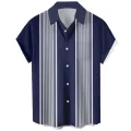 Summer Men'S Casual Shirt Coconut Print Short-Sleeved Shirt Ropa Hombre. 