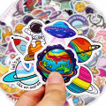 10/100Pcs Cute Stickers Pack Kawaii Space Planet Aesthetic Stationery Supplies Office School Scrapbooking Supplies Korean Paper. 