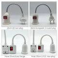 Direct Plug-in Rotary Lamp Head E27 Socket Lamp Bulb Holder with Switch EU Plug Lamp Holder LED Table Lamp Led Base Lamp Base.