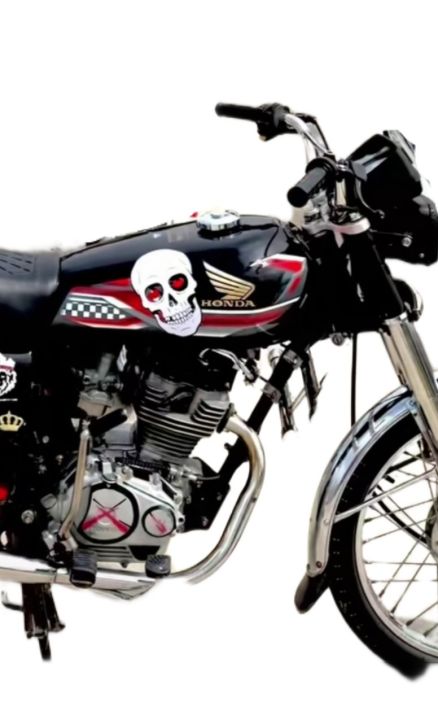 Skull trendimg sticker for honda 125 and cd 70