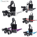Dental Loupes 2.5/3.5x Magnifier Lab Medical Magnification Binocular Magnifier Headlight Headlamp 5W Spot Light With Battery.