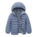 Kid Boys Girls Hooded Lightweight Jacket Autumn Winter Warm Coat Children Outerwear Teen Students Fashion Clothes For 6-14 Years. 
