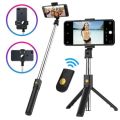 360 Rotation Bluetooth Selfie Stick With Tripod  2 in 1. 