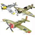 Different Types ww2 Army P47 Fighter Building Blocks Spitfire Military Soldier Pilot Figures Weapon Bricks Plane Toys for kids. 
