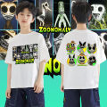 Zoonomaly 100% new style unisex printed cotton t shirt non-slip 2024 new style. 