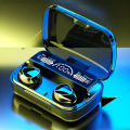 M10 TWS Wireless Earbuds with Bluetooth 10m Range Touch Controls Stereo Sound Built in Mic and 3500mAh Charging Case. 