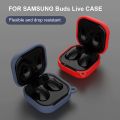 Suitable For Samsung Galaxy Buds Live Headset Protective Sleeve Wireless Bluetooth-compatible Headset Silicone Shell With Buckle. 